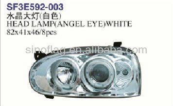 CRYSTAL ANGEL EYES HID CAR HEAD LAMP FOR VW GOLF III'92-'97 WHITE