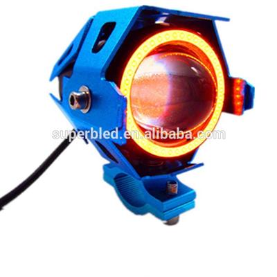 2015 New Version U2 U5 U7 LED Projector Headlights for Motorcycle With COB Angel Eyes