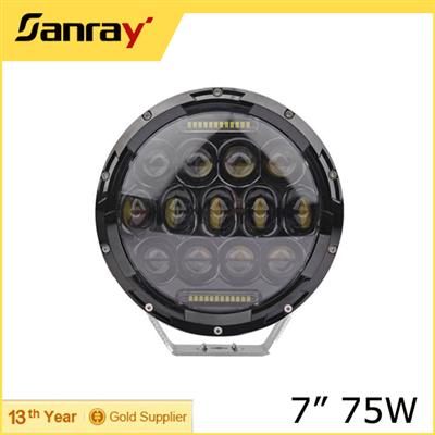 7inch 75W Jeep LED auto lamp, led auto lighting, led car headlight