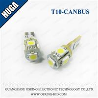 OSRING Factory Price car ligh type 5 SMD 5050 t10 canbus led light bulb