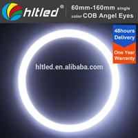 Hot sell universal colorful auto COB LED angel eye kit with diameter from 60mm to 100mm