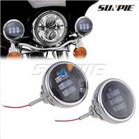 4.5 inch Motorcycle Fog light housing passing lamp bracket for Harley