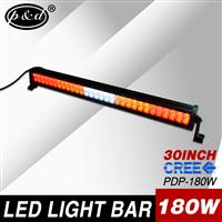 30inch 180W led light bar color changeable red amber white led light bar