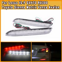 Clear Lens Toyota Venza Matrix Sienna lexus rear bumper light as brake light