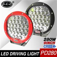 CE IP68 certificate 9 inch round 280w cre e Jeep jk headlight for truck atv utv