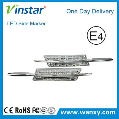 CE ROHS E4 led clear chrome side marker led turning lamp led side marker light for E46 2D/4D/5D Style