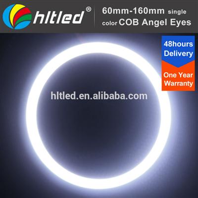 Hot sell universal colorful auto COB LED angel eye kit with diameter from 60mm to 100mm