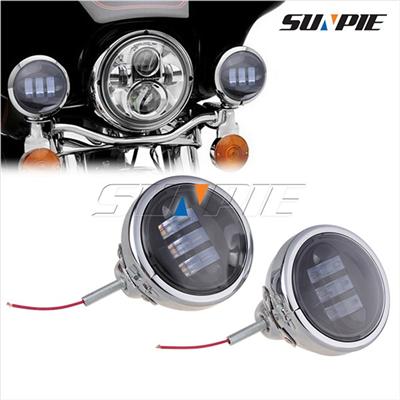 4.5 inch Motorcycle Fog light housing passing lamp bracket for Harley