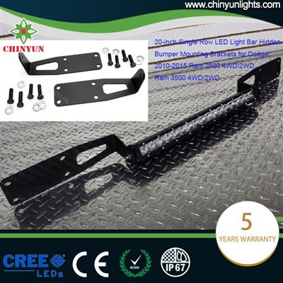 UTV 20 inch led light bar brackets for truck grille mount