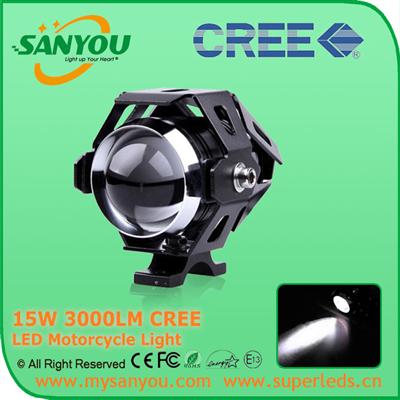 Super Bright U5 With Lens 6000K 12V LED U5 Motorcycle LED Headlight