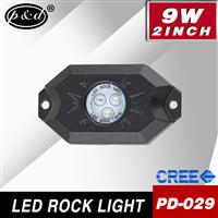 2016 new products 5 colors multifuction 2 inch 9w cre e led rock light