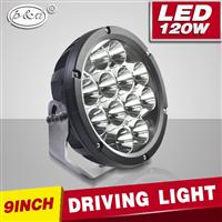 9" led offroad light 120W led driving light used for 4X4