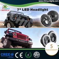 7 inch 40w replacement jeep tj led headlights with h4 plug, h13 adaptor for sale