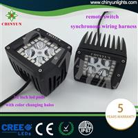 New 3.2 inch color change led halo light cubes for off road trucks