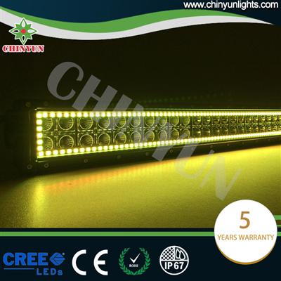 Offroad truck lighting 50 inch color changing led light bar for roof mount