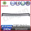 12v 41.5inch waterproof led light bar 240w aluminium heat sink offroad tow truck led light bar