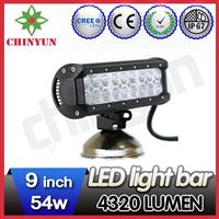 9inch 54w off road led lighting light bar by DT plug wiring led light bar