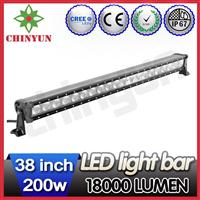 Hot Series 200w Single Row off road led light bars,waterproof/shockproof/anticaustic led light bar,red/amber cover led lightbar