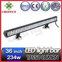 Super bright LED automotive lamps bar waterproof 36 inch 234w jeep led light bar