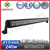 2015 NEW 41.5inch 4D reflector truck led light bar 240w cree off road led light bar