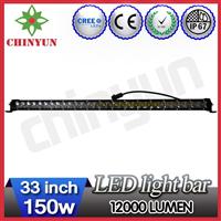 150w 4x4 CREE led light bars for trucks 33inch ip67 waterproof car roof fixed mount brackets