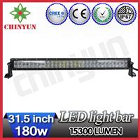 2015 the latest 31.5inch 180w waterproof aluminum alloy housing led car roof rack light bar