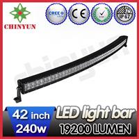 Wholesale 240w auto led curved light bar 12-24 volt 4x4 cree led driving light bar