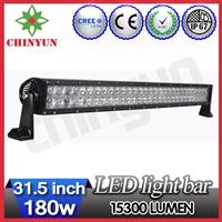 DC 9-32V offroad led flood/spot/combo light bar 180w 4D led light bars roof mount brackets off road lights