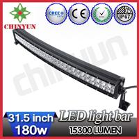 New product 31.5inch 180w offroad light bar cree led chip 3D curved light bar for truck,4x4