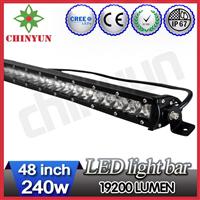 4x4 accessories 48" high lumens led offroad light bar 240w single row led light bar