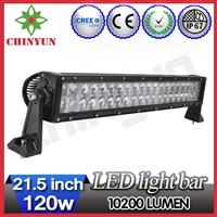 Hot series 120w LED 4x4 light bar 4D reflector double row offroad led flood/spot/combo beam light bar