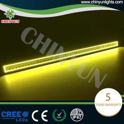 RGB colored led bar light halo 50 inch truck driving lights bar