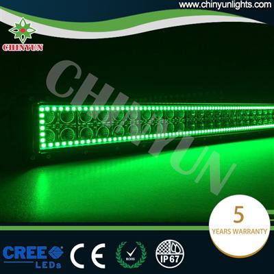 288w 50 inch RGB colored halo led light bar with wireless remote control