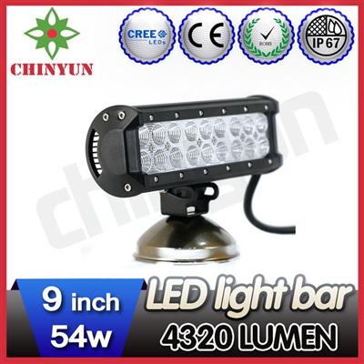 9inch 54w off road led lighting light bar by DT plug wiring led light bar