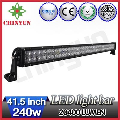 2015 NEW 41.5inch 4D reflector truck led light bar 240w cree off road led light bar