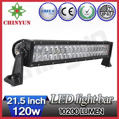 120w led light bar cree chips hot sxs led light bars, offroad lightbar with roof mount brackets