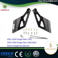 Dodge ram 1500 brackets for 50" led light bar roof mount