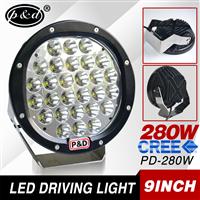High performance 9" led driving light waterproof 280W led spot light