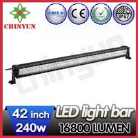 Hot sale waterproof cheap led light bars for trucks,offroad 4x4 led bar light, 240w black/red/blue/amber cover led light bar