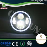 7 inch led jeep headlights High Low beam with Angel Eyes led driving light for cars off road