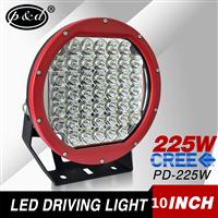 IP68 CE certificate 20000lms 10 inch round 225watt cre e led driving light for jeep wrangler