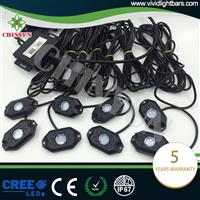 2016 Latest 2 inch mini RGB led rock light 8pcs/set
