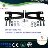 Ram mounting brackets for 20" front bumper led light bar