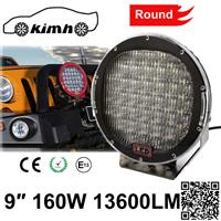 Boat SUV Led Light Spare Parts 6500K 160W led headlamp 9 inch