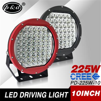 IP68 waterproof 20000lms 5w cre e led 10inch round 225watt led driving light for jeep wrangler