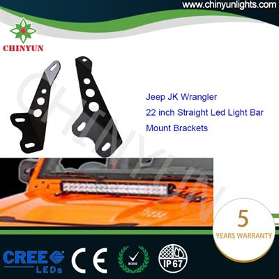 20 inch led light bar hood mount brackets for truck