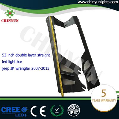 52inch double light bar mounts brackets for Jeep JK Wrangler