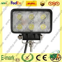 18watt LED fog light square/LED work light for ATV SUV track