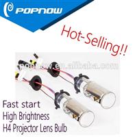 hot-selling hid lens h4 mini projector lens bulb for car with 55w super brightness