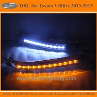 Super Quality LED DRL Daytime Running Light for Toyota Vellfire Newly Designed LED Headlamp DRL for Toyota Vellfire 2015 2016